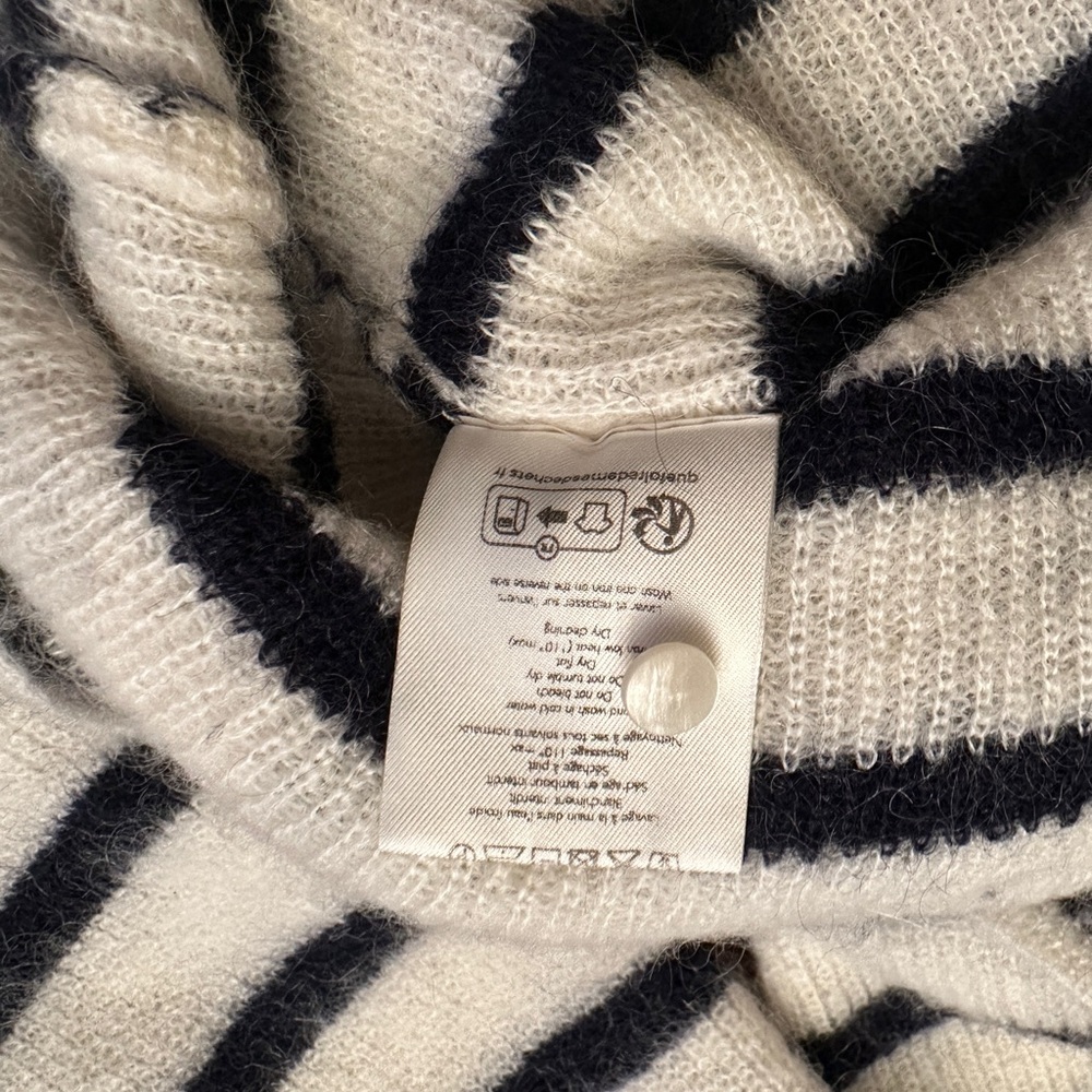 Sezane Gaspard Cardigan in Stripe navy/ecru S - Picture 6 of 6